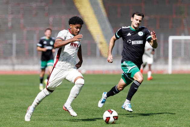 Football, Bavarian Regional League, FC Augsburg II v SC Eltersdorf