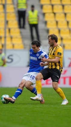 August 29, 2026, Tivoli, Aachen, GER, 3rd Division, Matchday 3: Alemannia Aachen vs. SV Meppen, Niclas Nadj, SV Meppen 40. DFL regulations prohibit any use of photographs as image sequences and or quasi-video. Aachen, NRW, Tivoli