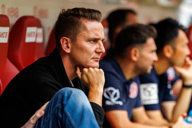 MAINZ, GERMANY - AUGUST 29: Niko Bungert (1. FSV Mainz 05, sports director) before the Bundesliga match between 1. FSV Mainz 05 vs. SC Paderborn 07 at MEWA Arena on matchday 1 of the 1. Bundesliga on August 29, 2026 in Mainz, Germany. DFL REGULATIONS PROHIBIT ANY USE OF PHOTOGRAPHS AS IMAGE SEQUENCES AND OR QUASI-VIDEO. Copyright: xStephanxHahnex