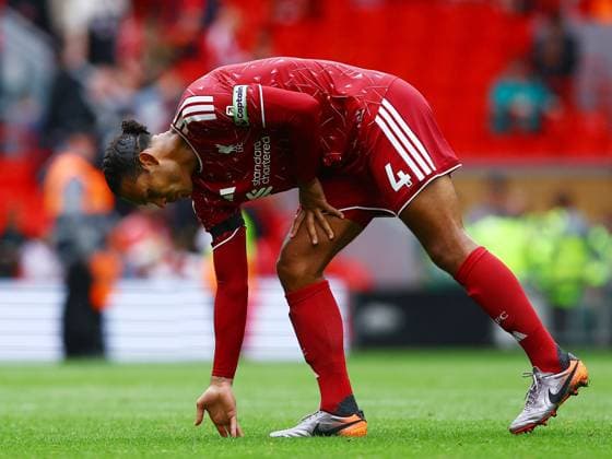 Virgil van Dijk of Liverpool at the end of the match Liverpool v Nottingham Forest, Premier League Football, Football, Anfield, Liverpool, UK - 29 Aug 2026Liverpool Anfield United Kingdom EDITORIAL USE ONLY No use with unauthorised audio, video, data, fixture lists, club league logos or live services. Online in-match use limited to 120 images, no video emulation. No use in betting, games or single club league player publications.  Copyright: xMattxWest Shutterstockx 17118964ak