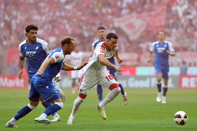Vladimir Coufal (TSG Hoffenheim) und Said El Mala (1. FC Koeln) im Zweikampf waehrend des Spiels der 1. Bundesliga zwischen 1. FC Koeln und TSG Hoffenheim, RheinEnergieStadion am 29. August 2026 in Koeln, Deutschland. (Foto von Ralf Treese DeFodi Images) +++ Vladimir Coufal (TSG Hoffenheim) und Said El Mala (1. FC Koeln) battle for the ball during the Bundesliga match between 1. FC Koeln and TSG Hoffenheim at RheinEnergieStadion on August 29, 2026 in Cologne, Germany. (Photo by Ralf Treese DeFodi Images) DFB DFL REGULATIONS PROHIBIT ANY USE OF PHOTOGRAPHS AS IMAGE SEQUENCES AND OR QUASI-VIDEO. (Photo by Ralf Treese DeFodi Images) - *** Vladimir Coufal of TSG Hoffenheim and Said El Mala of 1. FC Köln battle for the ball during the Bundesliga match between 1. FC Köln and TSG Hoffenheim at RheinEnergieStadion on August 29, 2026, in Cologne, Germany. Photo by Ralf Treese, DeFodi Images. Vladimir Coufal of TSG Hoffenheim and Said El Mala of 1. FC Köln battle for the ball during the Bundesliga match between 1. FC Köln and TSG Hoffenheim at RheinEnergieStadion on August 29, 2026 in Cologne, Germany. Photo by Ralf Treese, DeFodi Images. DFB and DFL regulations prohibit any use of photographs as image sequences and or quasi-video. Photo by Ralf Treese, DeFodi Images.