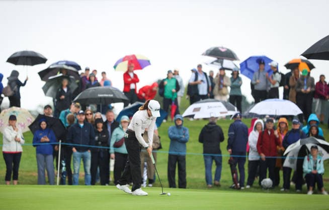 2026 KPMG Women s Irish Open, The K Club, Kildare 29 8 2026 Leona Maguire of Ireland putts on the 17th Leona Maguire putts on the 17th 29 8 2026  Copyright: xx ISS_1155