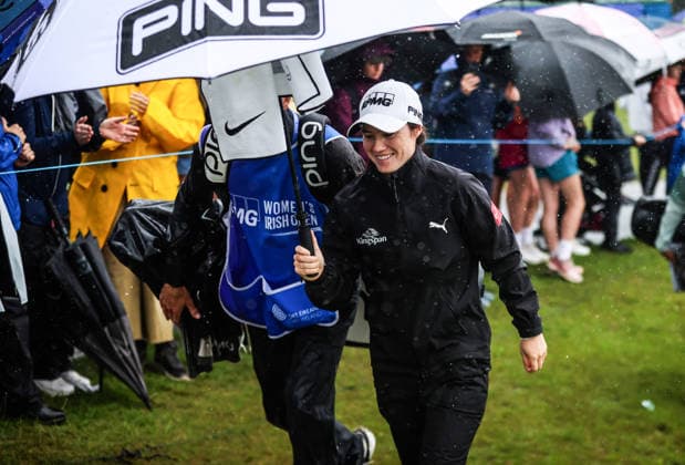 2026 KPMG Women s Irish Open, The K Club, Kildare 29 8 2026 Leona Maguire of Ireland on the 18th Leona Maguire on the 18th 29 8 2026  Copyright: xx ISS_1190