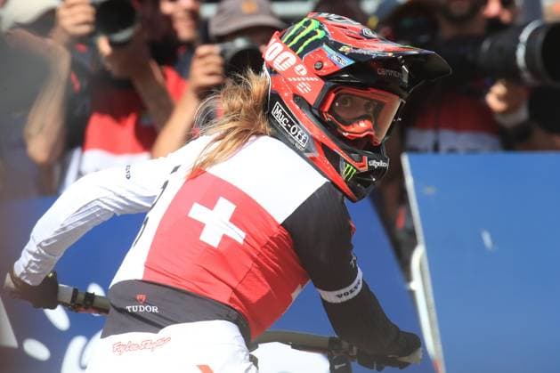 Mountain Bike Cycling World Championships UCI 2026 Pierre Teyssot MAXPPP ; Mountain Bike Cycling World Championships UCI 2026 in Commezzadura on August 29, 2026. Women Elite Dwonhill, in action Lisa Baumann (SUI) Pierre Teyssot Maxppp Commezzadura Trentino Italy  Copyright: xMAXPPPxPierrexTeyssotx TEY26823 TEY26823