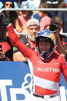 Mountain Bike Cycling World Championships UCI 2026 Pierre Teyssot MAXPPP ; Mountain Bike Cycling World Championships UCI 2026 in Commezzadura on August 29, 2026. Women Elite Dwonhill, in action Valentina Holl (AUT) Pierre Teyssot Maxppp Commezzadura Trentino Italy  Copyright: xMAXPPPxPierrexTeyssotx TEY26979 TEY26979