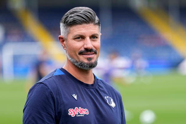 Stefan Kleineheismann, Coach, Head Coach, TSG II, Single Image, Single Photo, Action, Portrait, August 29, 2026, Sinsheim, Germany, soccer, 3. Liga, TSG 1899 Hoffenheim II vs. SSV Jahn Regensburg; DFB and DFL regulations prohibit any use of photographs as image sequences and or quasi-video xozx