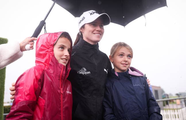 2026 KPMG Women s Irish Open, The K Club, Kildare 29 8 2026 Leona Maguire of Ireland with supporters after completing her round Leona Maguire with supporters after completing her round 29 8 2026  Copyright: xx RDR_2838A
