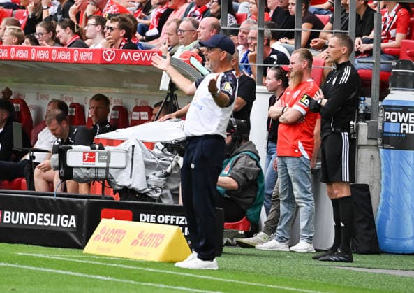 29.08.2026, xsltx, Fussball 1.Bundesliga, FSV Mainz 05 - SC Paderborn v.l. Urs Fischer (Cheftrainer 1. FSV Mainz 05) (DFL DFB REGULATIONS PROHIBIT ANY USE OF PHOTOGRAPHS as IMAGE SEQUENCES and or QUASI-VIDEO) *** August 29, 2026, xsltx, Soccer, Bundesliga 1, FSV Mainz 05 vs. SC Paderborn – Urs Fischer, Head Coach of FSV Mainz 05. DFL and DFB regulations prohibit any use of photographs as image sequences and or quasi-video.
