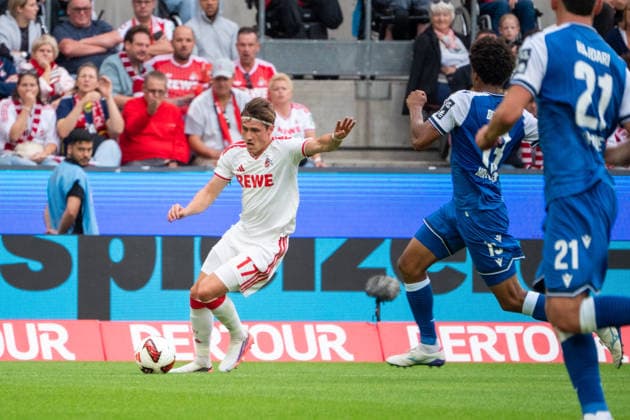 Deutschland: 1. Bundesliga 2026 2027, 1. Spieltag, 1.FC Köln vs TSG Hoffenheim, Samstag, 29.08.2026 RheinEnergier-Stadion (Köln-Nordrhein-Westfalen): Alessio Castro-Montes (1.FC Köln,17) am Ball Köln RheinEnergie-Stadion Deutschland *** Germany 1 Bundesliga 2026–2027, Matchday 1, 1. FC Köln vs. TSG Hoffenheim, Saturday, August 29, 2026, RheinEnergie Stadium, Cologne, North Rhine-Westphalia, Alessio Castro Montes, 1. FC Köln, 17, in possession, Cologne, RheinEnergie Stadium, Germany Copyright: xOrhanxHabashx