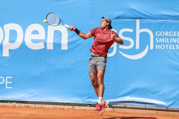 Pictured: Facundo Mena (ARG), Facundo Mena (ARG) vs. Cezar Cretu (ROU), ATP Challenger Schwaben Open, Men s Tennis, Final, Singles, August 29, 2026, Augsburg, Bavaria, Germany Copyright: xkolbert-press ChristianxKolbertx