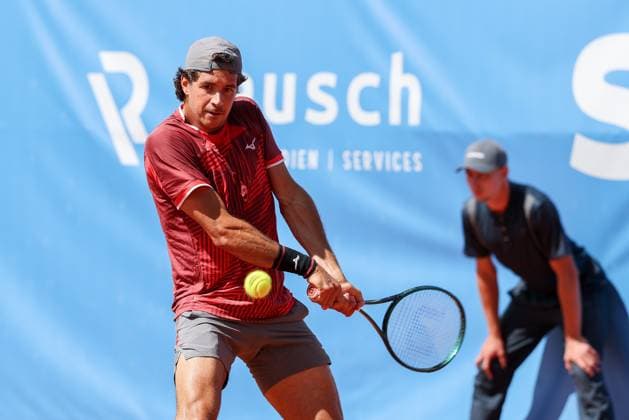 Pictured: Facundo Mena (ARG), Facundo Mena (ARG) vs. Cezar Cretu (ROU), ATP Challenger Schwaben Open, Men s, Tennis, Final, Singles, August 29, 2026, Augsburg, Bavaria, Germany Copyright: xkolbert-press ChristianxKolbertx