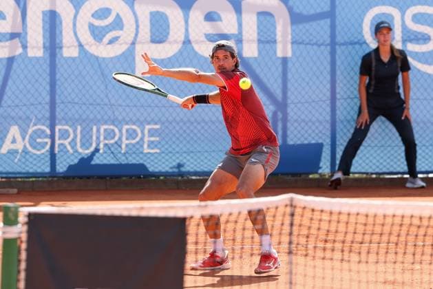 Pictured: Facundo Mena (ARG), Facundo Mena (ARG) vs. Cezar Cretu (ROU), ATP Challenger Schwaben Open, Men s Tennis, Final, Singles, August 29, 2026, Augsburg, Bavaria, Germany Copyright: xkolbert-press ChristianxKolbertx