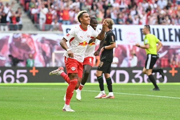 Fußball I Herren I Saison 2026-2027 I Bundesliga I 1. Spieltag I RB Leipzig - Borussia Mönchengladbach I 29.08.2026 Torjubel Antonio Nusa (7, RB Leipzig) lässt Leipzig jubeln Leipzig Red Bull Arena Sachsen Deutschland *** Soccer I Men s I 2026–2027 Season I Bundesliga I Matchday 1 I RB Leipzig vs. Borussia Mönchengladbach I August 29, 2026 Goal celebration by Antonio Nusa (7), RB Leipzig brings joy to Leipzig, Red Bull Arena, Saxony, Germany Copyright: xLobeca InesxHähnelx