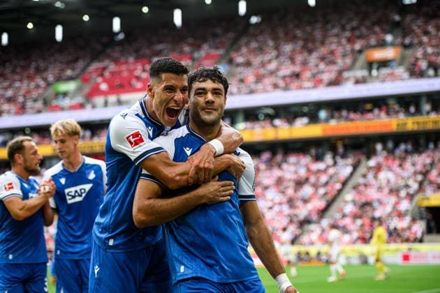 COLOGNE, GERMANY - 29 AUGUST, 2026: Goal, Ozan Kabak, Adam Daghim - 1. FC Koeln v TSG 1899 Hoffenheim - Bundesliga at RheinEnergieStadion.  Copyright: xVitaliixKliuievx