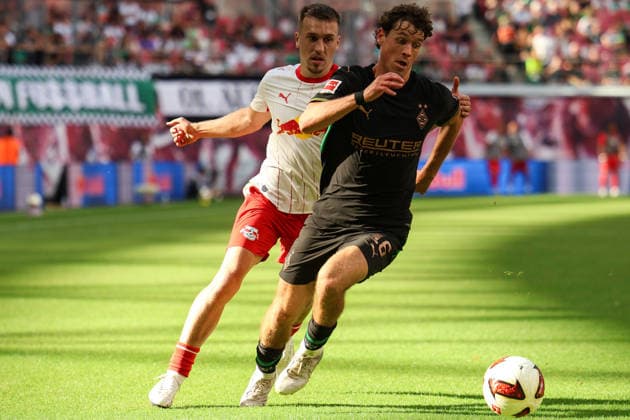 Germany, Bundesliga 1, 2026–2027, Matchday 1, RB Leipzig vs. Borussia Mönchengladbach, Red Bull Arena Leipzig, Philipp Sander (Borussia Mönchengladbach), 16 touches Copyright: xx