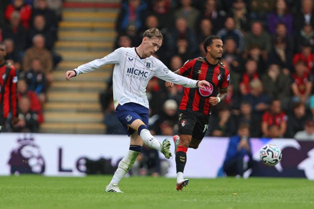 Football - 2026 2027 Premier League - AFC Bournemouth vs Everton - Vitality Stadium - Saturday 29th August 2026 James Garner of Everton in action during the Premier League match at the Vitality Stadium COLORSPORT Shaun Boggust 