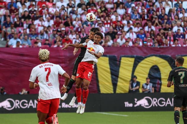 Leipzig 29.08.2026. Pilka nozna Bundesliga sezon 2026 2027 kolejka 1 mecz: RB Leipzig - Borussia Monchengladbach --- Football Bundesliga season 2026 2027 round 1 match: RB Leipzig - Borussia Monchengladbach nz Tidiam Gomis Fot. Kacper Staniec NEWSPIX.PL --- newspix.pl 