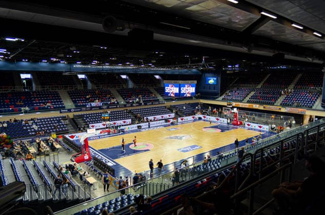 Venue: Rostock Stadthalle – Rostock Seawolves vs. RASTA Vechta – ROSTOCK SEAWOLVES vs. RASTA VECHTA, Basketball, Exhibition Game, August 29, 2026 – ROSTOCK SEAWOLVES vs. RASTA VECHTA, Basketball, Friendly Match, August 29, 2026, Rostock Copyright: xHannesxAdelbergx