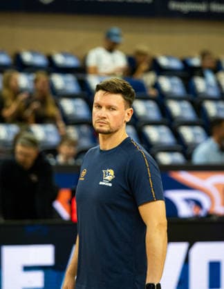 Strength and Conditioning Coach Adam Blechman, Rostock Seawolves, ROSTOCK SEAWOLVES vs. RASTA VECHTA, Basketball, Exhibition Game, August 29, 2026, ROSTOCK SEAWOLVES vs. RASTA VECHTA, Basketball, Exhibition Game, August 29, 2026, Rostock Copyright: xHannesxAdelbergx