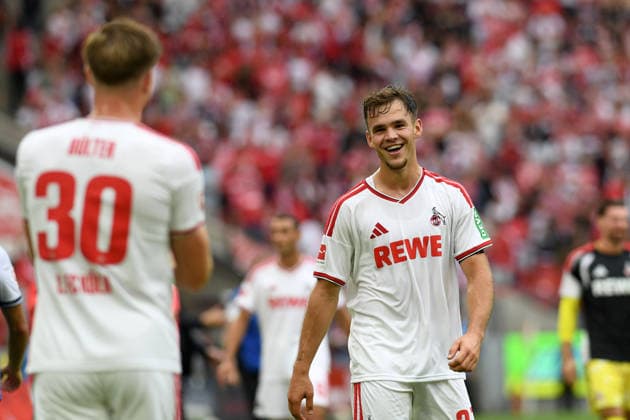 Thijs Dallinga (1. FC Koeln) Jubel, jubelt waehrend des Spiels der 1. Bundesliga zwischen 1. FC Koeln und TSG Hoffenheim, RheinEnergieStadion am 29. August 2026 in Koeln, Deutschland. (Foto von Ralf Treese DeFodi Images) +++ Thijs Dallinga (1. FC Koeln) celebrates, celebrating during the Bundesliga match between 1. FC Koeln and TSG Hoffenheim at RheinEnergieStadion on August 29, 2026 in Cologne, Germany. (Photo by Ralf Treese DeFodi Images) DFB DFL REGULATIONS PROHIBIT ANY USE OF PHOTOGRAPHS AS IMAGE SEQUENCES AND OR QUASI-VIDEO. (Photo by Ralf Treese DeFodi Images) - *** Thijs Dallinga of 1. FC Köln celebrates during the Bundesliga match between 1. FC Köln and TSG Hoffenheim, RheinEnergieStadion on August 29, 2026, in Cologne, Germany. Photo by Ralf Treese, DeFodi Images. Thijs Dallinga of 1. FC Köln celebrates during the Bundesliga match between 1. FC Köln and TSG Hoffenheim at RheinEnergieStadion on August 29, 2026 in Cologne, Germany. Photo by Ralf Treese, DeFodi Images. DFB and DFL regulations prohibit any use of photographs as image sequences and or quasi-video. Photo by Ralf Treese, DeFodi Images