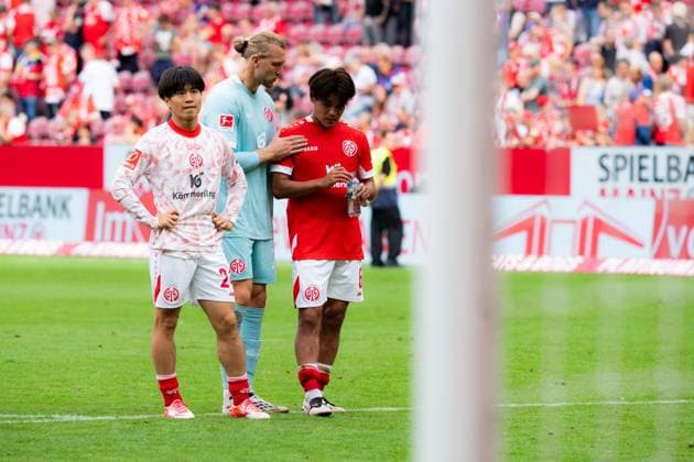 1. FSV Mainz 05 v SC Paderborn 07 - Bundesliga Kaishu Sano of 1. FSV Mainz 05 in After the match the Bundesliga match between 1. FSV Mainz 05 and SC Paderborn 07 at MEWA Arena on August 29, 2026 in Mainz, Germany. Mainz MEWA Arena Rhineland-Palatinate Germany Copyright: xTaiseixIwamotox