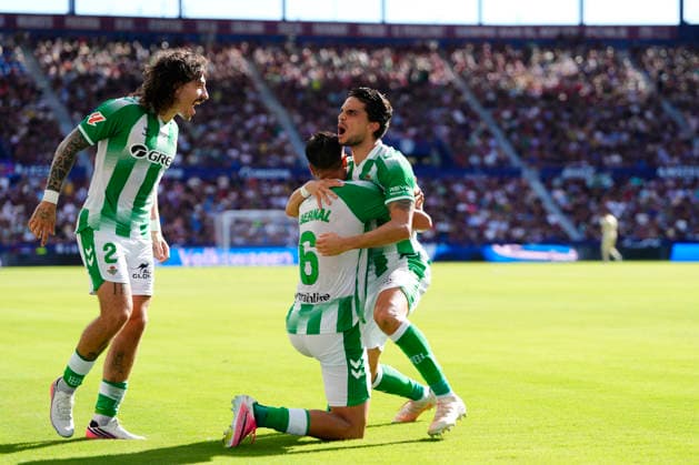 Levante UD v Real Betis Balompie - LaLiga EA Sports 2026 27 Marc Bartra centre-back of Betis and Spain celebrates after scoring his sides first goal during the LaLiga EA Sports 2026 27 match between Levante UD and Real Betis Balompie at Ciutat de Valencia on August 29, 2026 in Valencia, Spain. Valencia Spain  Copyright: xJosexBretonx originalFilename:bretonhernandez-levanteu260829_npyJn.jpg