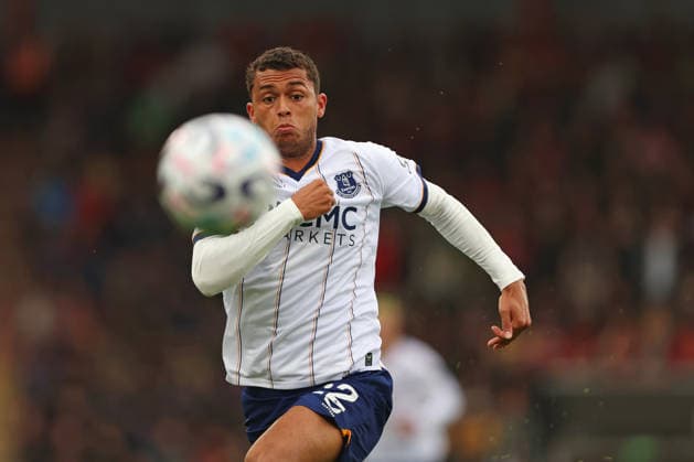 Football - 2026 2027 Premier League - AFC Bournemouth vs Everton - Vitality Stadium - Saturday 29th August 2026 Brennan Johnson of Everton in action during the Premier League match at the Vitality Stadium COLORSPORT Shaun Boggust 