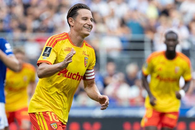 Florian Thauvin (Lens) seen during Ligue 1 26 27 game between teams of RSC Strasbourg and RC Lens at Stade de la Meinau (Benjamin Faes Ball Raw Images) Strasbourg Stade de la Meinau France Copyright: xBenjaminxFaesx 0W4A2879