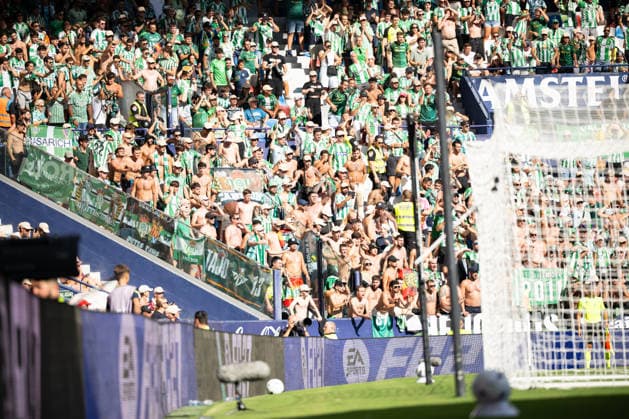 ESP LaLiga EA Sports UD Levante vs. Real Betis: Real Betis fans during the LaLiga EA Sports match between UD Levante and Real Betis, played at the Ciudad de Valencia Stadium in Valencia on August 29, 2026, in Valencia, Spain. Soccer Copyright: xAgenciaxLOFx