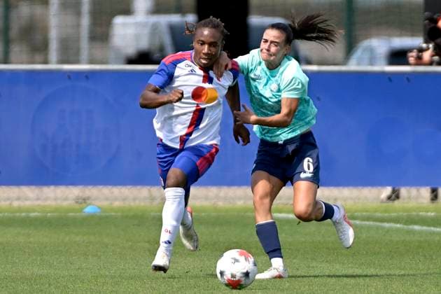 Foot - OL Lyonnes VS London City Lionesses à Décines Le 29 aout 2026 PHOTOPQR LE PROGRES Maxime JEGAT - Décines-Charpieu 29 08 2026 - Foot - OL Lyonnes VS London City Lionesses à Décines Le 29 aout 2026 -Melchie Dumornay (OL Lyonnes) au cours du match de préparation opposant OL (en blanc) à London City Lionesses au Satde Gerard Houillier à Décines et comptant Décines-Charpieu Rhône Rhône-Alpes France  Copyright: xPHOTOPQR LExPROGRES MAXPPPxMaximexJEGATx 20260829LPL0222 20260829LPL0222