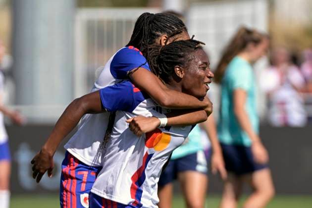 Foot - OL Lyonnes VS London City Lionesses à Décines Le 29 aout 2026 PHOTOPQR LE PROGRES Maxime JEGAT - Décines-Charpieu 29 08 2026 - Foot - OL Lyonnes VS London City Lionesses à Décines Le 29 aout 2026 -Joie de Melchie Dumornay (OL Lyonnes) après son second but au cours du match de préparation opposant OL (en blanc) à London City Lionesses au Satde Gerard Houillier à Décines et comptant Décines-Charpieu Rhône Rhône-Alpes France  Copyright: xPHOTOPQR LExPROGRES MAXPPPxMaximexJEGATx 20260829LPL0225 20260829LPL0225