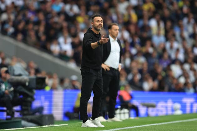 Tottenham Hotspur v Newcastle United, Premier League Tottenham Hotspur Manager Roberto De Zerbi during the Premier League match between Tottenham Hotspur and Newcastle United at Tottenham Hotspur Stadium, London, UK on 29 August 2026. London Tottenham Hotspur Stadium London UK Editorial use only DataCo restrictions apply See www.football-dataco.com , Copyright: xChrisxFoxwellx PSI-24771-0018