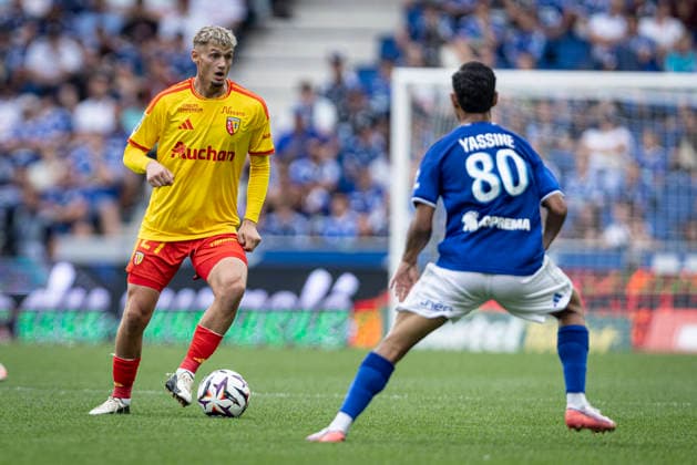 FOOTBALL : Racing Strasbourg vs RC Lens - Ligue 1 J2 Stade de la Meinau - 29 08 2026 MichaÃ«l Cuisance 27 (RC Lens)  Copyright: xx