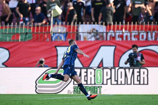 Udinese™s Jakub Piotrowski celebrating after a goal during the Serie A soccer match between AC Monza and Udinese Calcio the Brianteo Stadium in Monza, north Italy - August 29, 2026. - Soccer.  Copyright: xTizianoxBellabio LaPressex