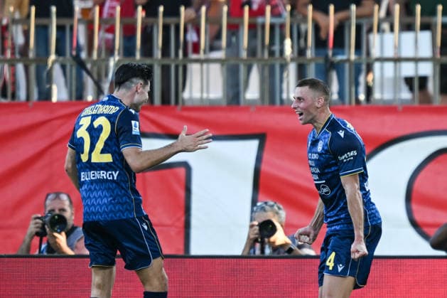 Udinese™s Jakub Piotrowski celebrating after a goal during the Serie A soccer match between AC Monza and Udinese Calcio the Brianteo Stadium in Monza, north Italy - August 29, 2026. - Soccer.  Copyright: xTizianoxBellabio LaPressex