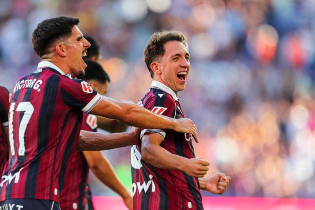 August 29, 2026, Valencia, Valencia, SPAIN: Jon Ander Olasagasti of Levante UD celebrates a goal with teammates during the Spanish league, LaLiga EA Sports, football match played between Levante UD and Real Betis Balompie at Ciutat de Valencia stadium on August 29, 2026, in Valencia, Spain. Valencia SPAIN - ZUMAa181 20260829_zaa_a181_101 Copyright: xIvanxTerronx