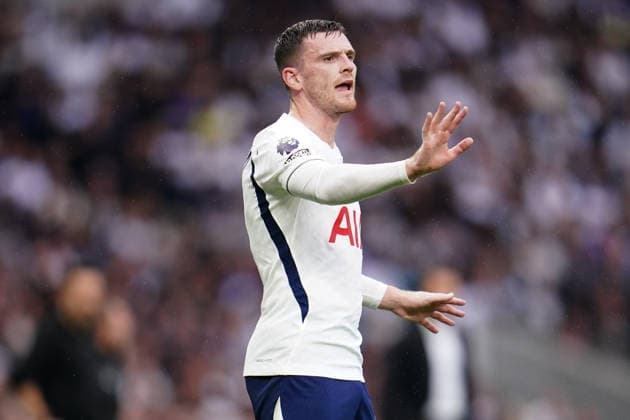 Premier League: Tottenham Hotspur v Newcastle Untied Andrew Robertson of Tottenham Hotspur during the Premier League match Tottenham Hotspur vs Newcastle Untied at Tottenham Hotspur Stadium, London, United Kingdom on 29 August 2026 (Photo by Harvey Murphy News Images) Copyright: xHarveyxMurphy NewsxImagesx