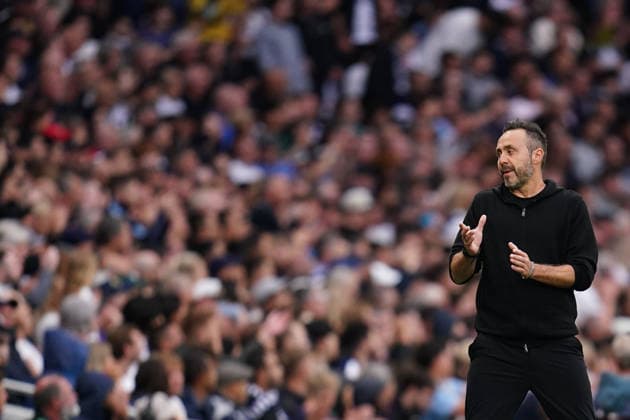 Premier League: Tottenham Hotspur v Newcastle Untied Roberto De Zerbi manager of Tottenham Hotspur during the Premier League match Tottenham Hotspur vs Newcastle Untied at Tottenham Hotspur Stadium, London, United Kingdom on 29 August 2026 (Photo by Harvey Murphy News Images) Copyright: xHarveyxMurphy NewsxImagesx