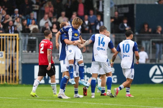 August 29, 2026, Soccer, Men s, Regionalliga Nord, Matchday 6, BSV Kickers Emden vs. Hannover 96 II: Celebration of the 1-0 goal by Toshiaki Miyamoto (No. 3, BSV Kickers Emden)