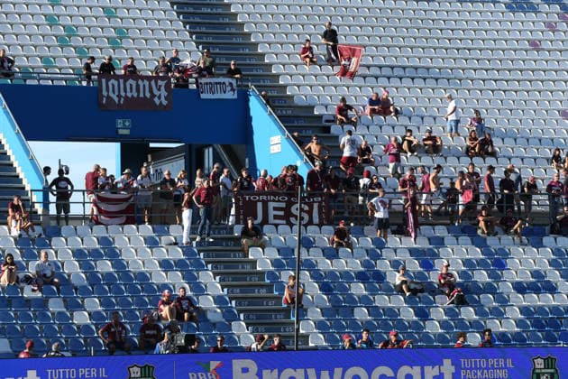 Torino™s supporters during the Serie A soccer match between Sassuolo and Torino at the Mapei Stadium in Reggio Emilia, north east Italy - August1 29, 2026. - Soccer  Copyright: xGiannixSantandrea LaPressex