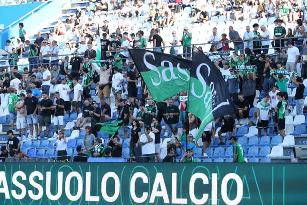 Sassuolo™s supporters during the Serie A soccer match between Sassuolo and Torino at the Mapei Stadium in Reggio Emilia, north east Italy - August1 29, 2026. - Soccer  Copyright: xGiannixSantandrea LaPressex