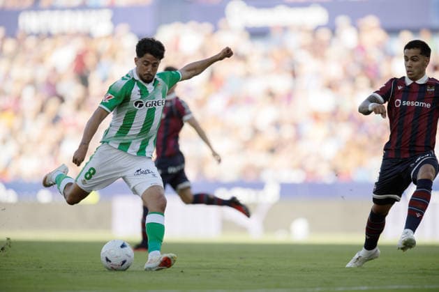 ESP LaLiga EA Sports: UD Levante vs. Real Betis during LaLiga EA Sports; the match between UD Levante and Real Betis was played at the Ciudad de Valencia Stadium in Valencia on August 29, 2026, in Valencia, Spain. Soccer Copyright: xAgenciaxLOFx