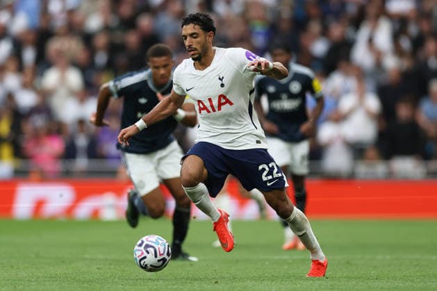 Tottenham Hotspur v Newcastle United, Premier League Omar Marmoush of Tottenham Hotspur during the Tottenham Hotspur v Newcastle United Premier League match at the Tottenham Hotspur Stadium, London, England on 29 August 2026 Credit: Tiego Grenho Every Second Media Editorial use only. All images are copyright Every Second Media Limited. No images may be reproduced without prior permission. All rights reserved. Premier League and Football League images are subject to licensing agreements with Football DataCo Limited. see https: www.football-dataco.com Copyright: xIMAGO EveryxSecondxMediax ESM-2123-0021 TiegoxGrenhox xEveryxSecondxMediax