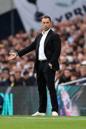 London, England, 29th August 2026. Matthias Jaissle manager of Newcastle United during the Tottenham Hotspur vs Newcastle United Premier League match at the Tottenham Hotspur Stadium, London. Picture credit should read: David Klein Sportimage EDITORIAL USE ONLY. No use with unauthorised audio, video, data, fixture lists, club league logos or live services. Online in-match use limited to 120 images, no video emulation. No use in betting, games or single club league player publications. SPI_010_DK_Spurs_Newcastle SPI-4941-0010