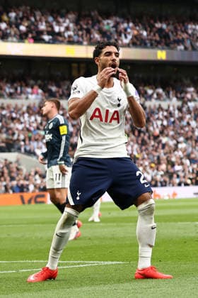 London, England, 29th August 2026. Omar Marmoush of Tottenham Hotspur looks on dejected during the Tottenham Hotspur vs Newcastle United Premier League match at the Tottenham Hotspur Stadium, London. Picture credit should read: David Klein Sportimage EDITORIAL USE ONLY. No use with unauthorised audio, video, data, fixture lists, club league logos or live services. Online in-match use limited to 120 images, no video emulation. No use in betting, games or single club league player publications. SPI_012_DK_Spurs_Newcastle SPI-4941-0012