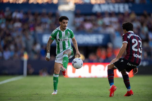 ESP LaLiga EA Sports UD Levante vs. Real Betis Antony Matheus Dos Santos of Real Betis during the LaLiga EA Sports match between UD Levante and Real Betis, played at the Ciudad de Valencia Stadium in Valencia on August 29, 2026, in Valencia, Spain. Soccer Copyright: xAgenciaxLOFx