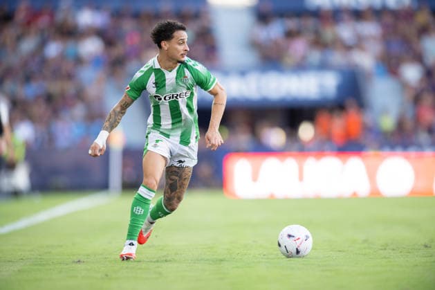 ESP LaLiga EA Sports UD Levante vs. Real Betis Antony Matheus Dos Santos of Real Betis during the LaLiga EA Sports match between UD Levante and Real Betis, played at the Ciudad de Valencia Stadium in Valencia on August 29, 2026, in Valencia, Spain. Soccer Copyright: xAgenciaxLOFx