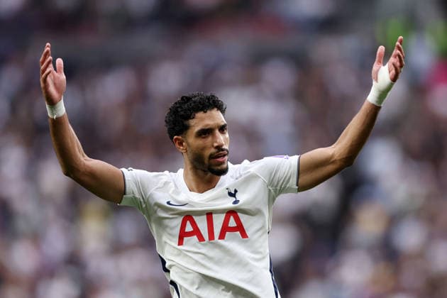 London, England, 29th August 2026. Omar Marmoush of Tottenham Hotspur during the Tottenham Hotspur vs Newcastle United Premier League match at the Tottenham Hotspur Stadium, London. Picture credit should read: David Klein Sportimage EDITORIAL USE ONLY. No use with unauthorised audio, video, data, fixture lists, club league logos or live services. Online in-match use limited to 120 images, no video emulation. No use in betting, games or single club league player publications. SPI_019_DK_Spurs_Newcastle SPI-4941-0019