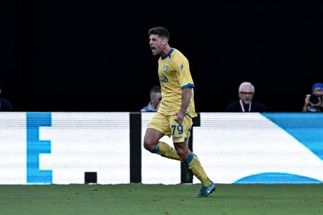 Mp Firenze 29 08 2026 - campionato di calcio Serie A Fiorentina-Frosinone foto Matteo Papini Image nella foto: esultanza gol Gabriele Bracaglia 