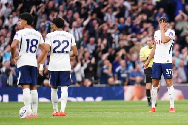 Premier League: Tottenham Hotspur v Newcastle Untied Tottenham players as Newcastle make it 0-1 during the Premier League match Tottenham Hotspur vs Newcastle Untied at Tottenham Hotspur Stadium, London, United Kingdom on 29 August 2026 (Photo by Harvey Murphy News Images) Copyright: xHarveyxMurphy NewsxImagesx